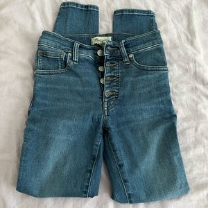 Button up skinny jeans